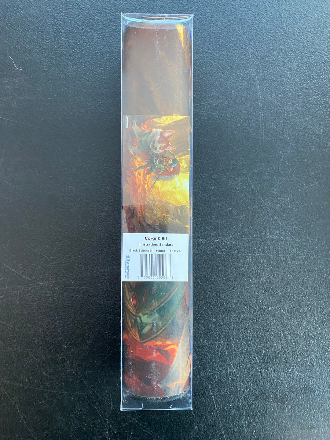 Gamehead Black Stitched 14 x 24 Illustrated Playmat