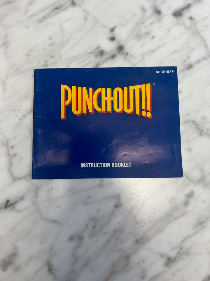 Punchout Punch-out!! for NES original Nintendo MANUAL ONLY MO92324