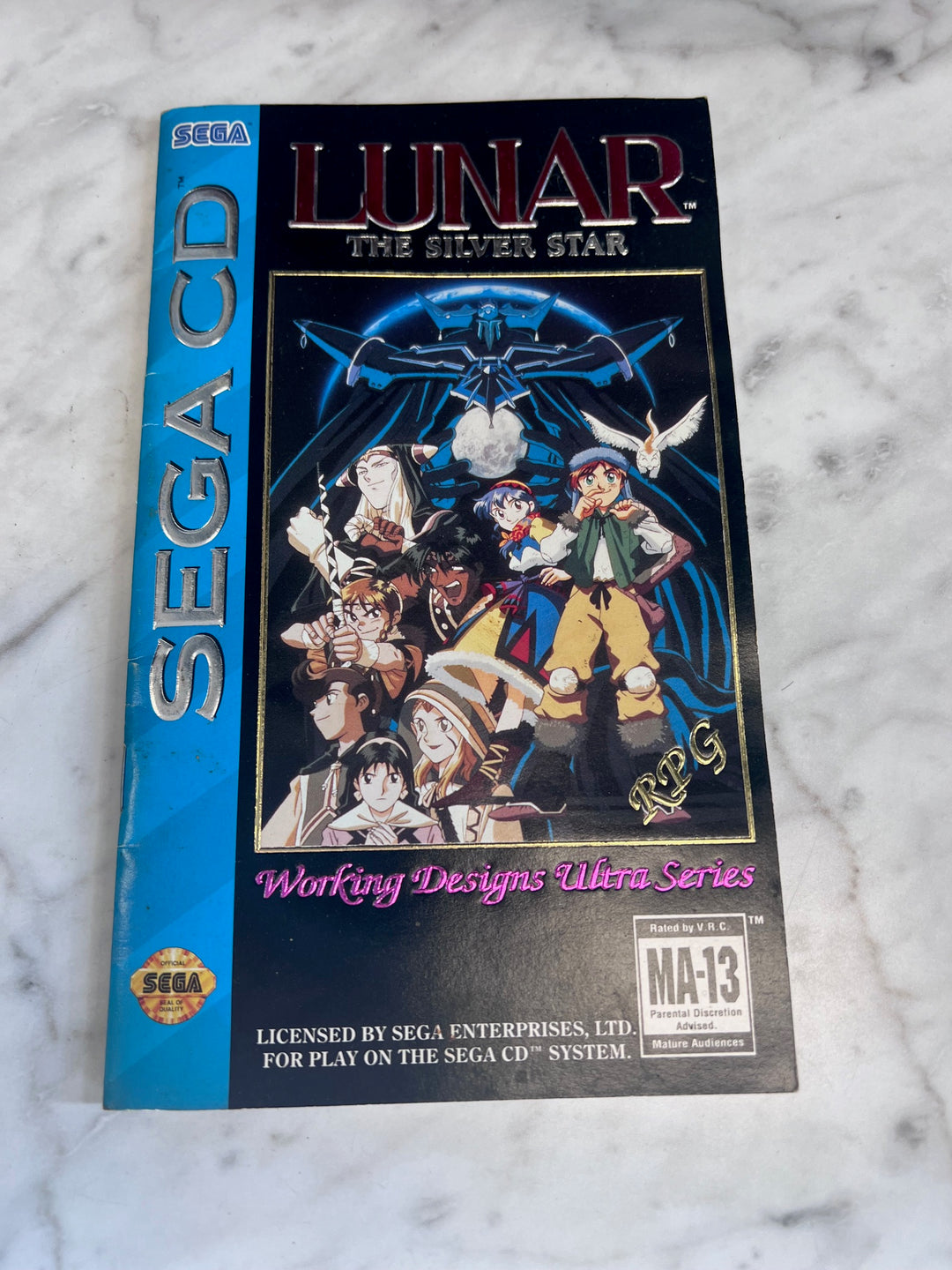 Lunar The Silver Star Sega CD MANUAL ONLY   MO10325