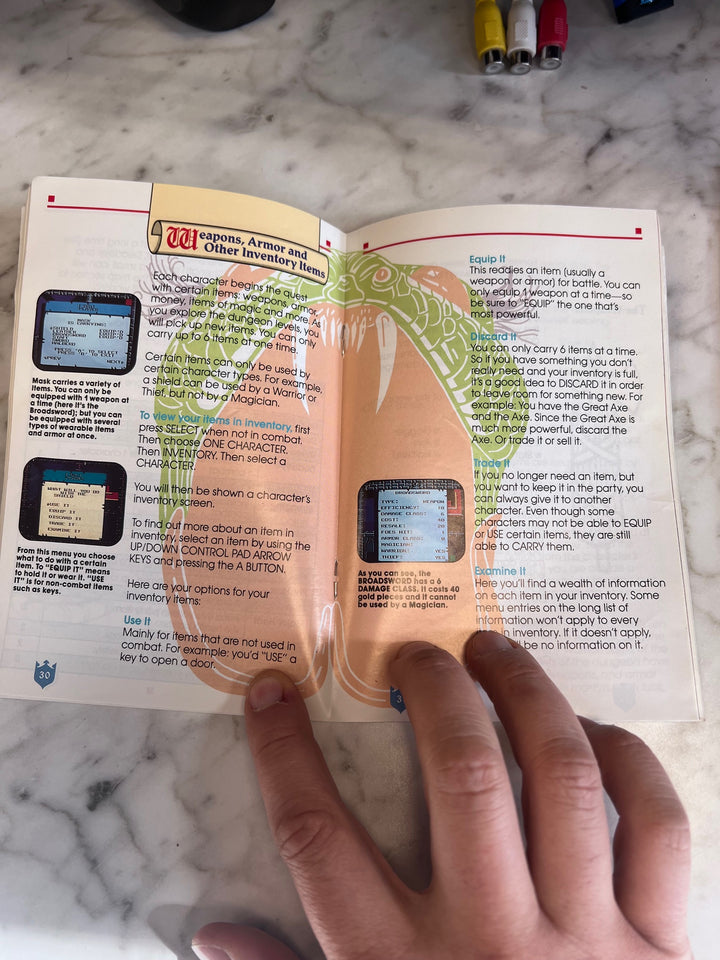 Swords and Serpents NES Original Nintendo MANUAL ONLY   MO10325