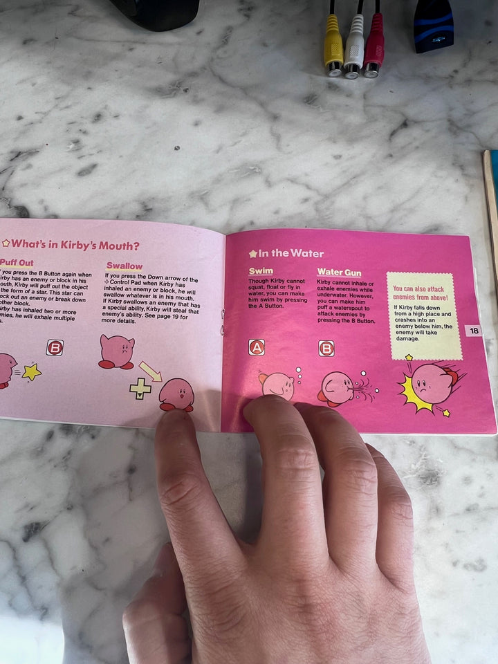 Kirby's Adventure NES Original Nintendo MANUAL ONLY   MO10325