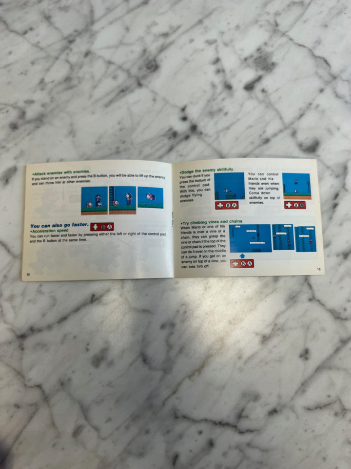 Super Mario Bros. 2 for NES original Nintendo MANUAL ONLY MO92324