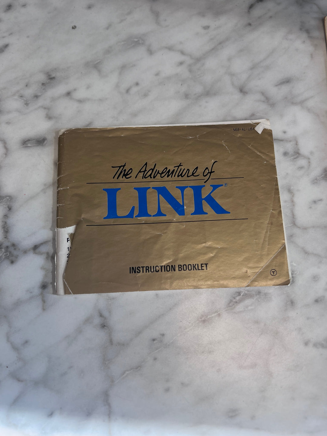 Zelda II The Adventure of Link NES Original Nintendo WORN MANUAL ONLY   MO10325