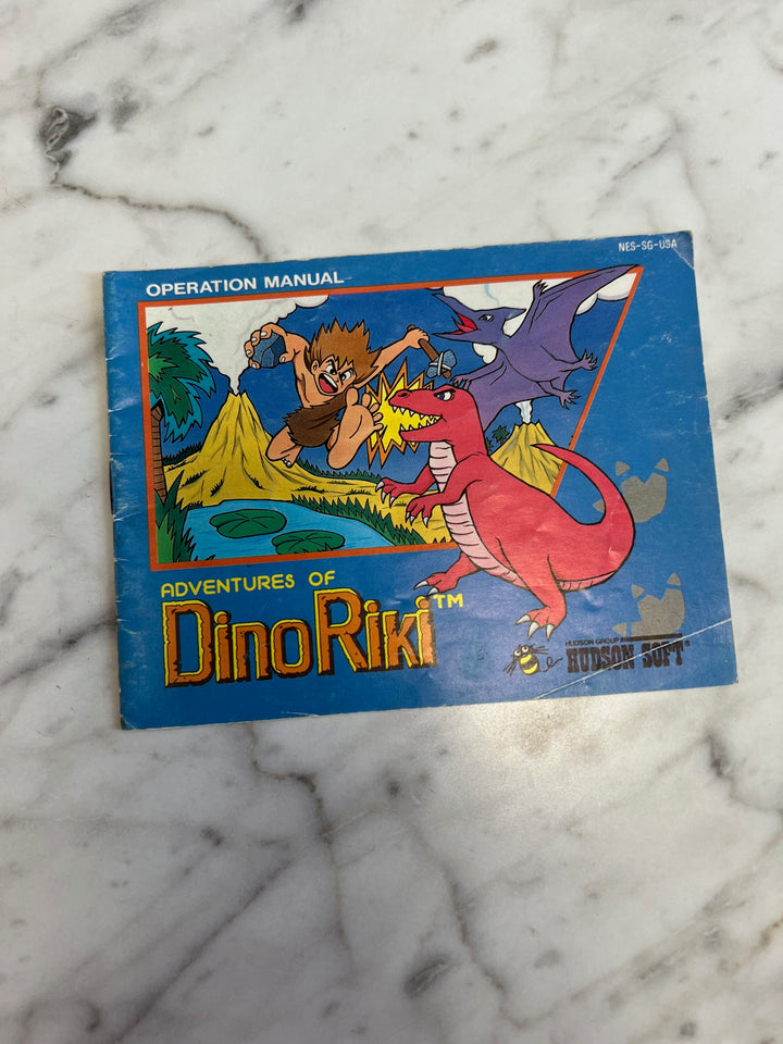 Adventures of Dino Riki for Original Nintendo NES MANUAL ONLY   MO121924