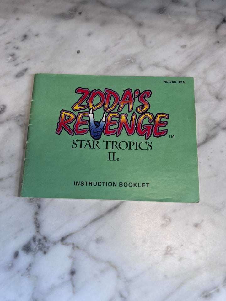 Zoda's Revenge Star Tropics II NES Original Nintendo MANUAL ONLY   MO10325