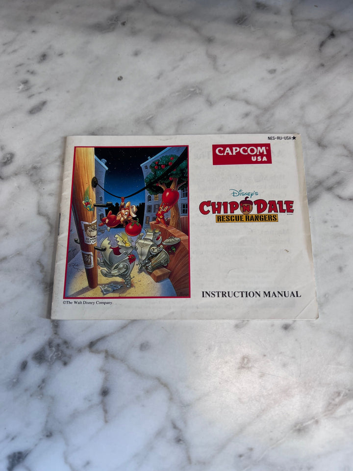 Chip N Dale Rescue Rangers NES Original Nintendo MANUAL ONLY   MO10325
