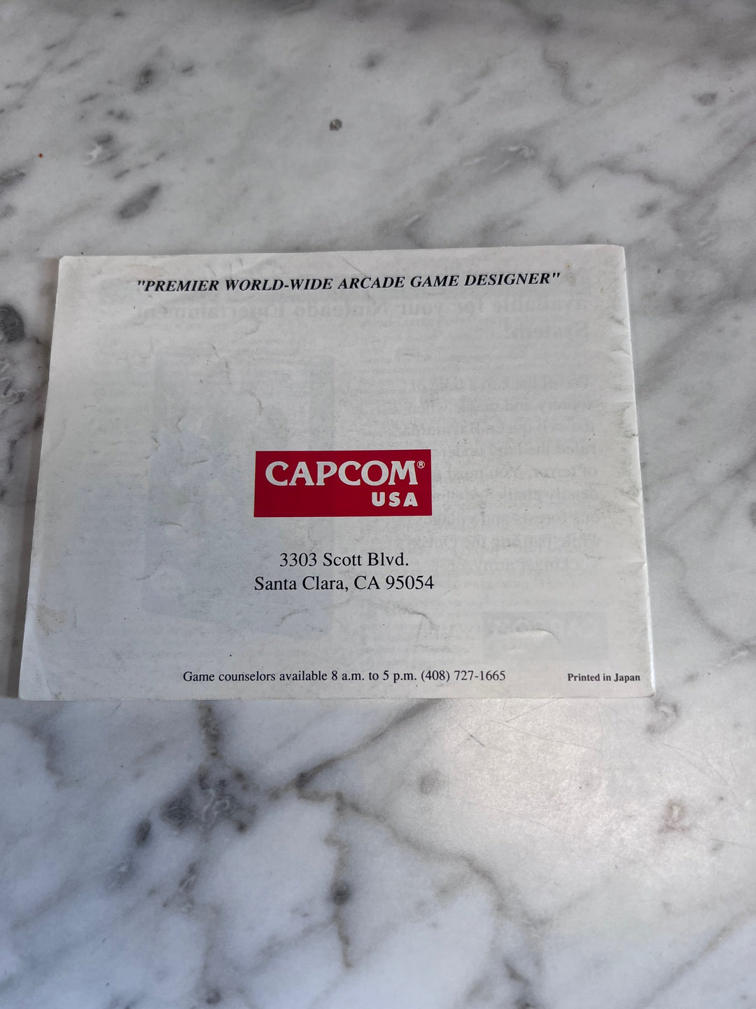 Chip N Dale Rescue Rangers NES Original Nintendo MANUAL ONLY   MO10325