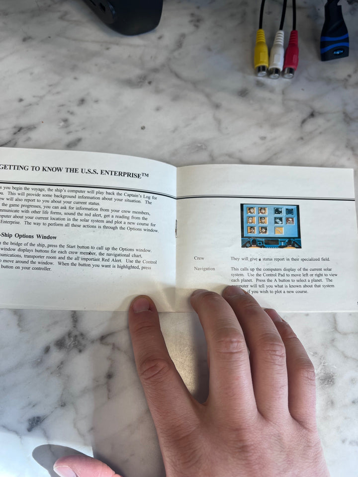 Star Trek 25th Anniversary NES Original Nintendo MANUAL ONLY   MO10325