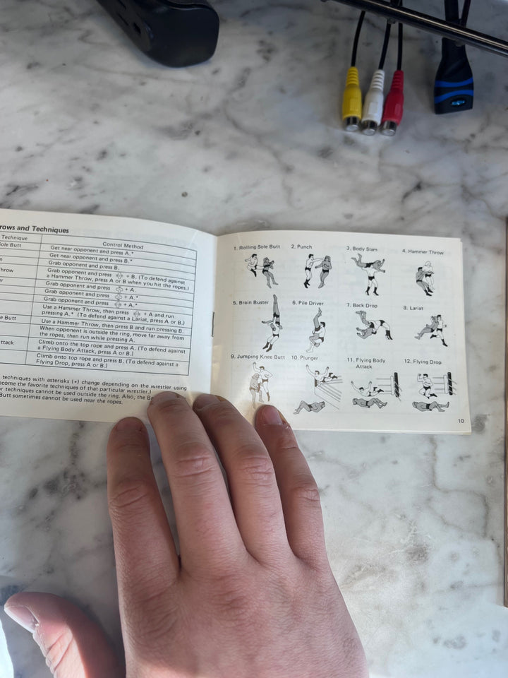 Pro Wrestling NES Original Nintendo MANUAL ONLY   MO10325