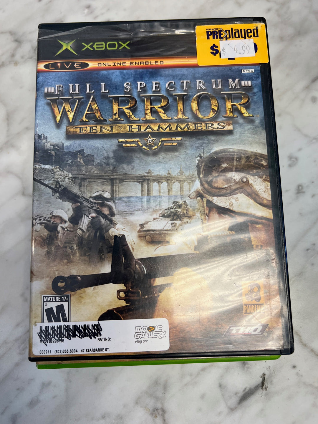Full Spectrum Warrior: Ten Hammers - Original Xbox X41125