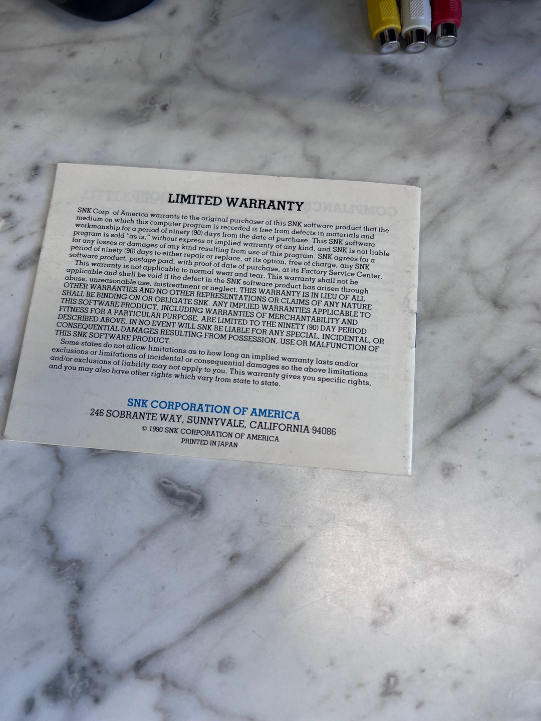 Little League Baseball NES Original Nintendo MANUAL ONLY   MO10325