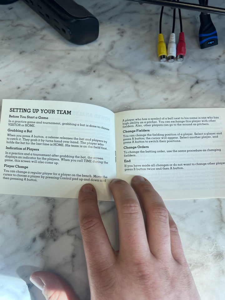 Little League Baseball NES Original Nintendo MANUAL ONLY   MO10325