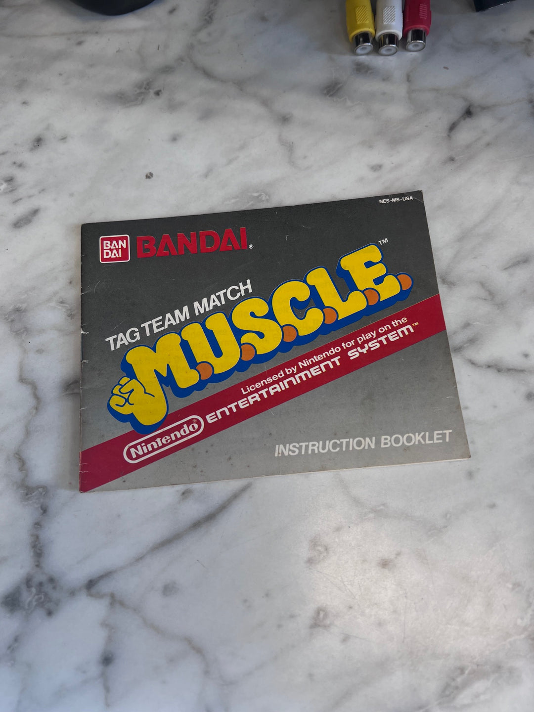 MUSCLE NES Original Nintendo MANUAL ONLY   MO10325