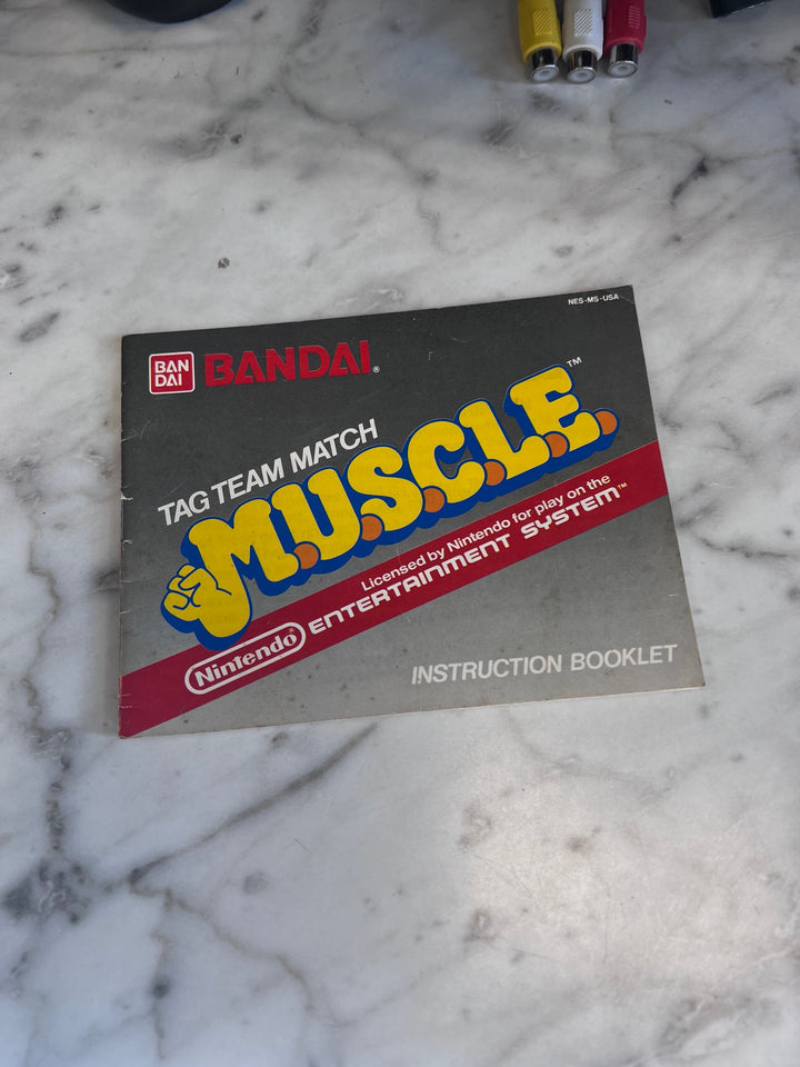 MUSCLE NES Original Nintendo MANUAL ONLY   MO10325