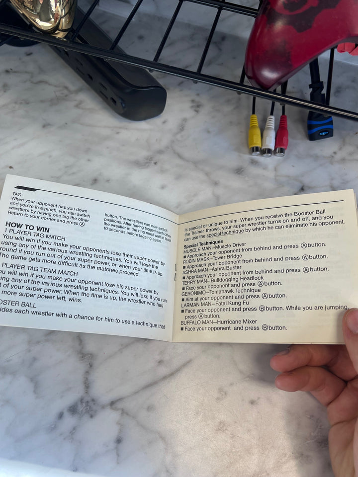 MUSCLE NES Original Nintendo MANUAL ONLY   MO10325