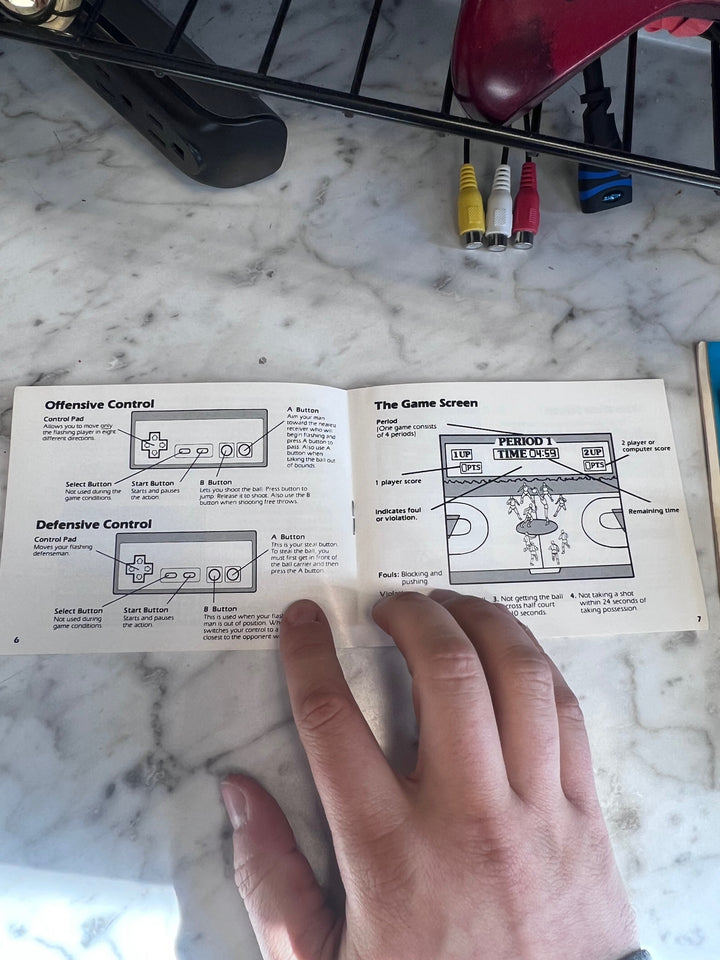 Double Dribble NES Original Nintendo MANUAL ONLY   MO10325