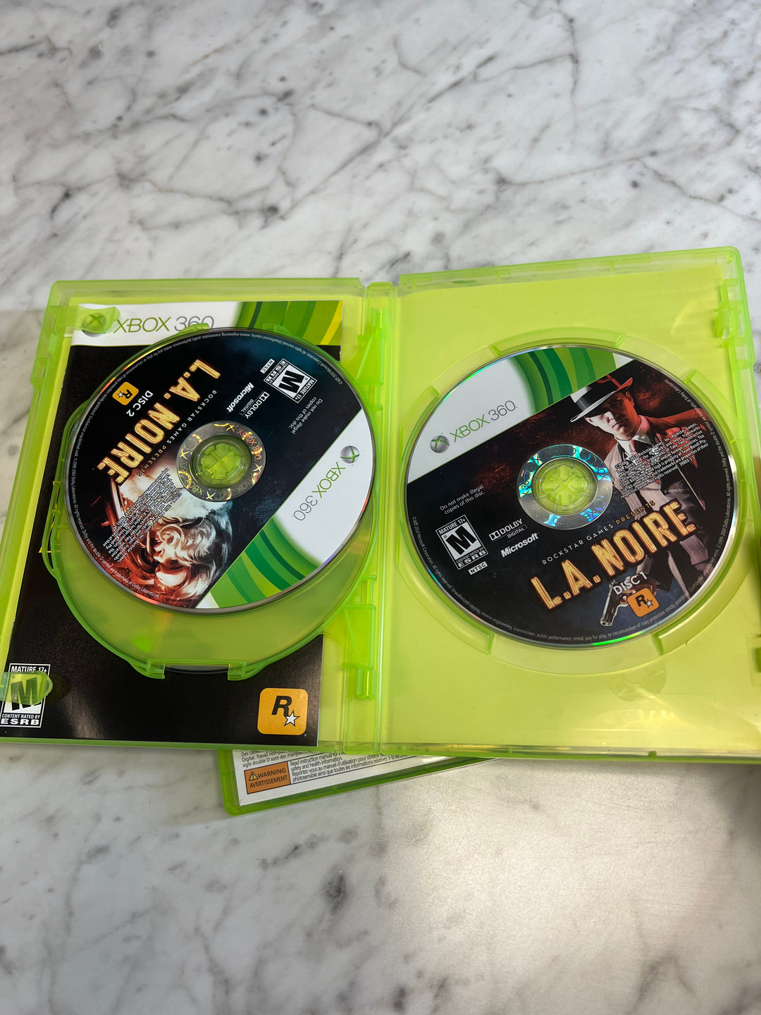 L.A. Noire for Microsoft Xbox 360 in case. Tested and working.   UD102424