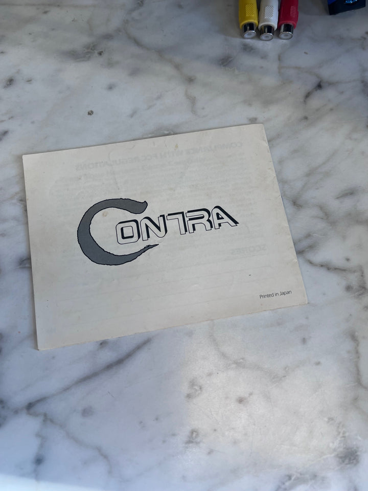 Contra NES Original Nintendo MANUAL ONLY   MO10325