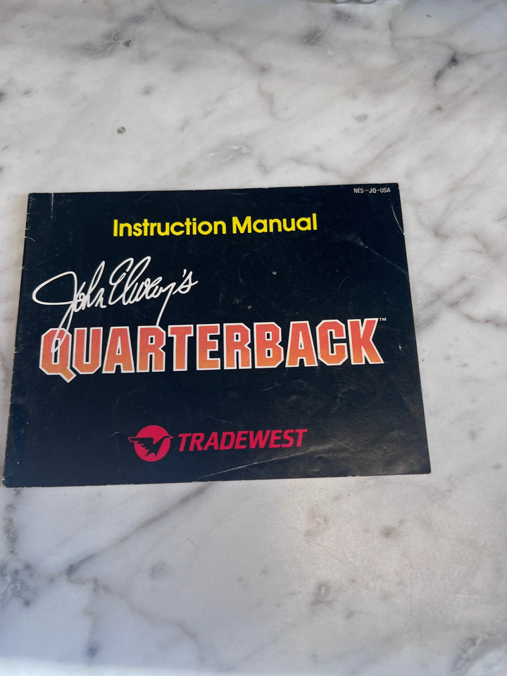 John Elway's Quarterback NES Original Nintendo MANUAL ONLY   MO10325