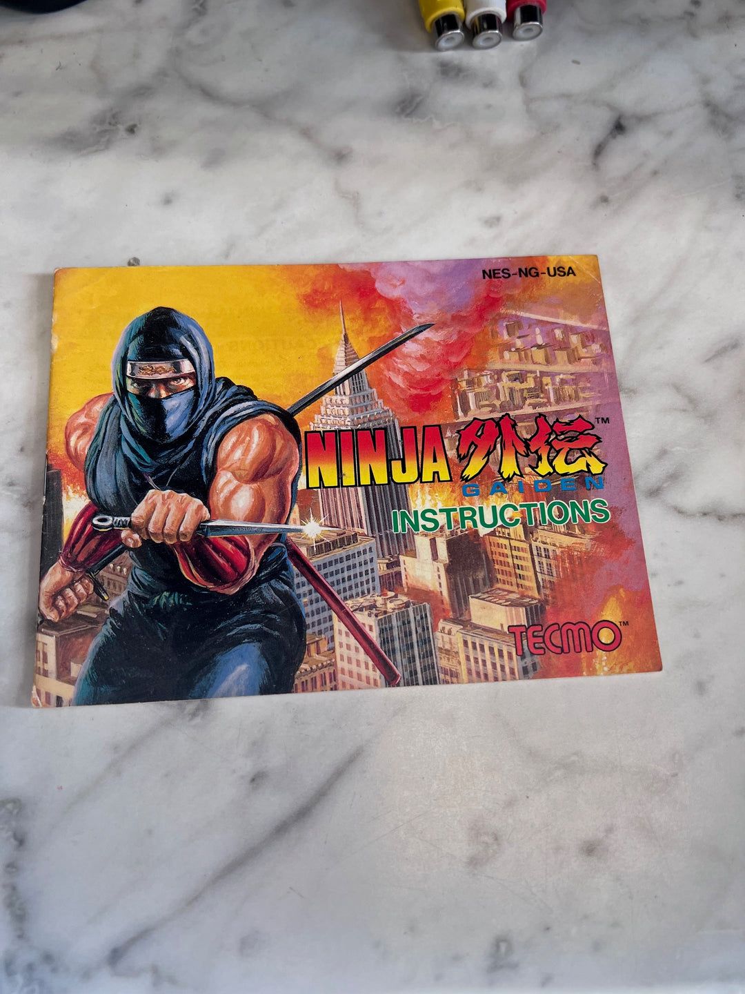 Ninja Gaiden NES Original Nintendo MANUAL ONLY   MO10325