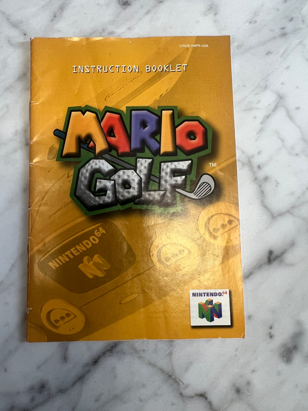 Mario Golf for Nintendo 64 N64 MANUAL ONLY MO92324