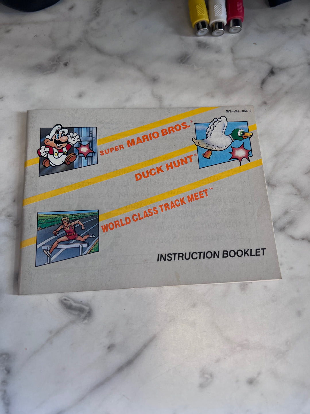 Super Mario Bros Duck Hunt World Class Track Meet NES Original Nintendo MANUAL ONLY   MO10325