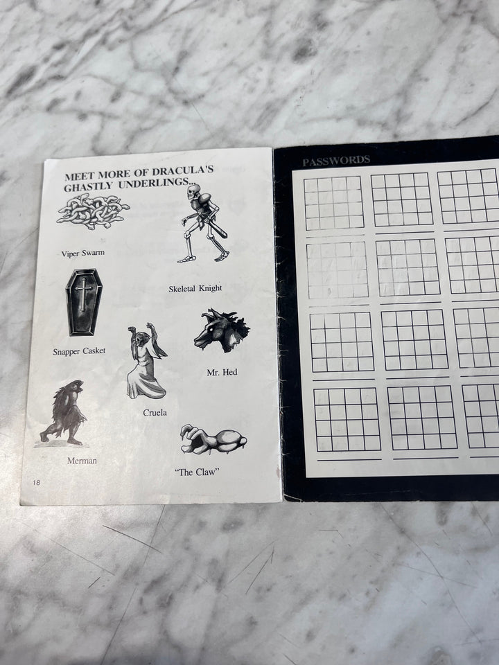 Super Castlevania IV SNES Super Nintendo MANUAL ONLY WRITING ON COVER  MO101225