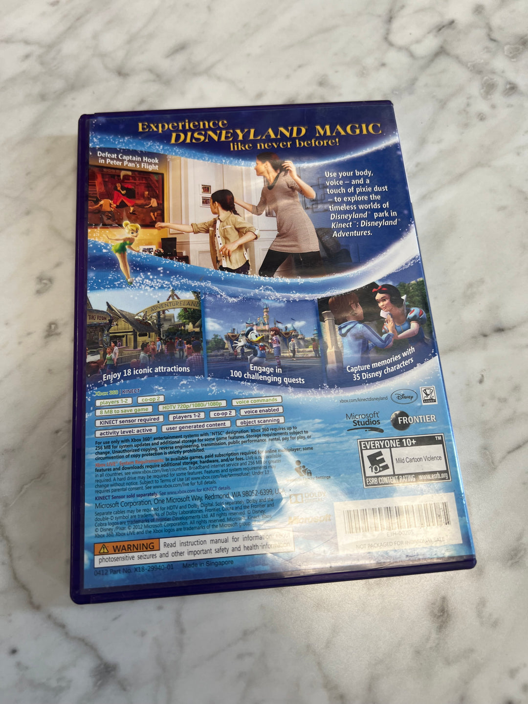 Kinect Disneyland Adventures for Microsoft Xbox 360 in case. Tested and working.   UD102424