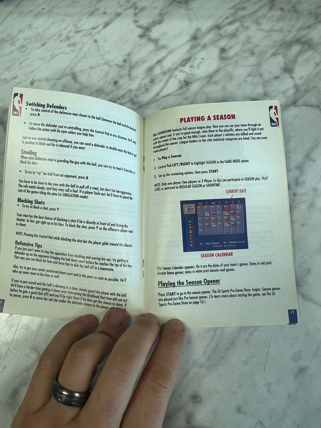 NBA Showdown SNES Super Nintendo MANUAL ONLY  MO101225