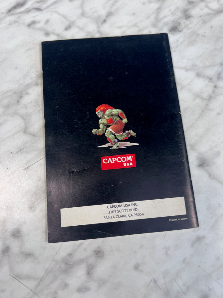 Street Fighter II SNES Super Nintendo MANUAL ONLY  MO101225