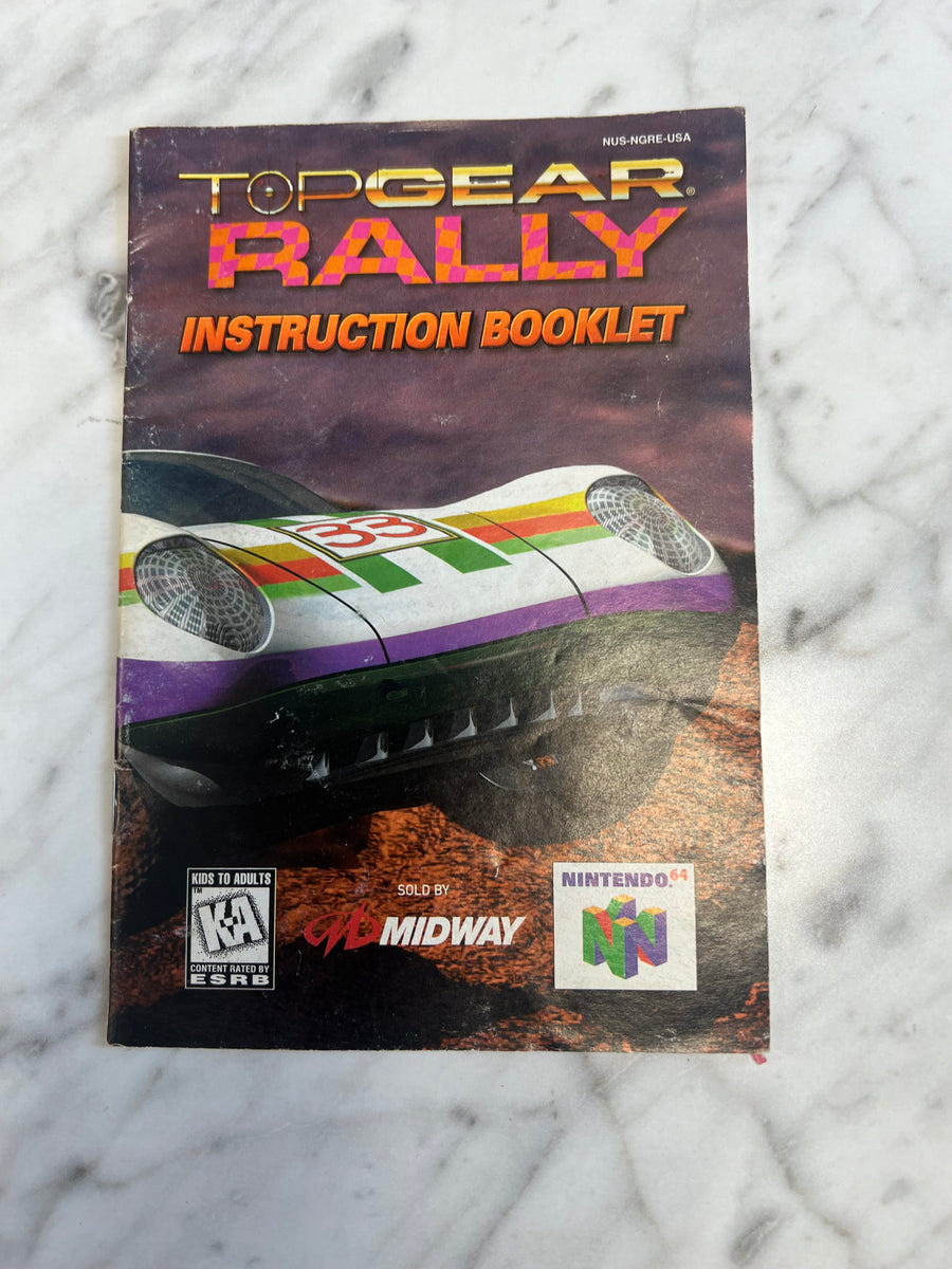 Top Gear Rally for Nintendo 64 N64 MANUAL ONLY MO92324 – Core Gaming