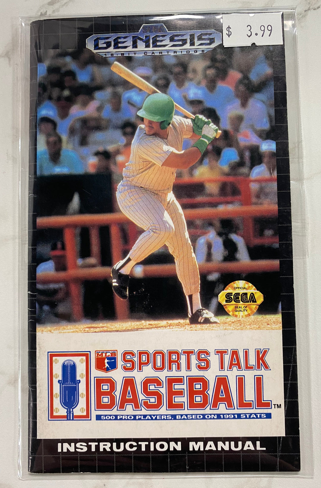Sports Talk Baseball - Sega Genesis Manual Only MO61026