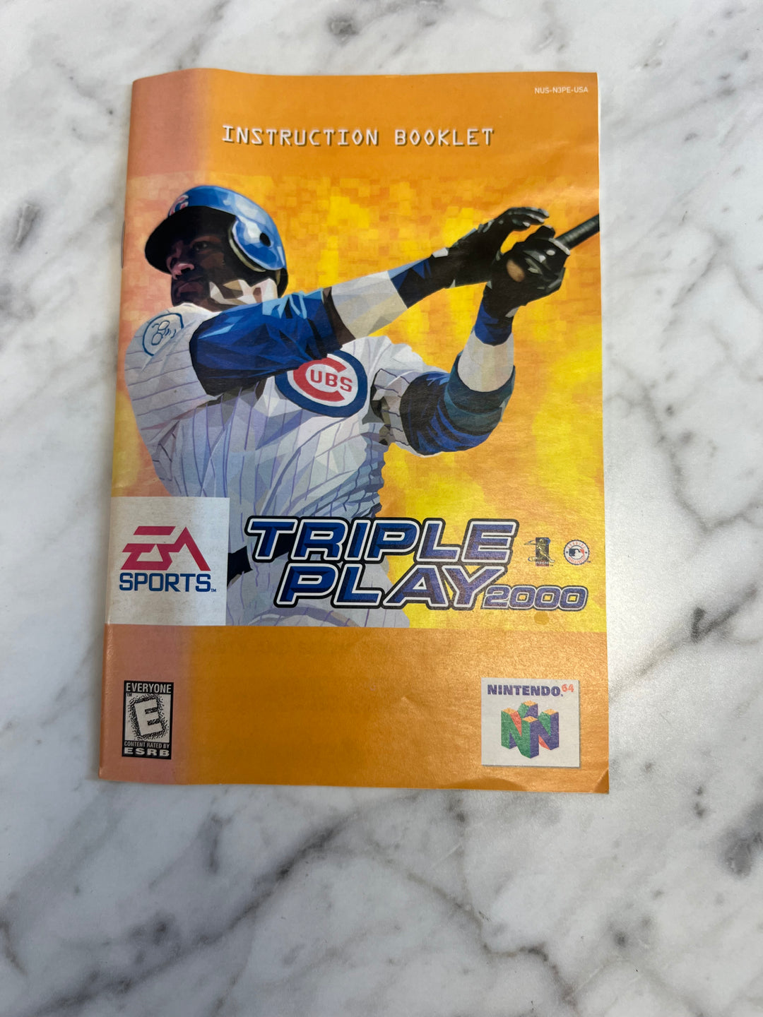 Triple Play 2000 for Nintendo 64 N64 MANUAL ONLY creased MO92324