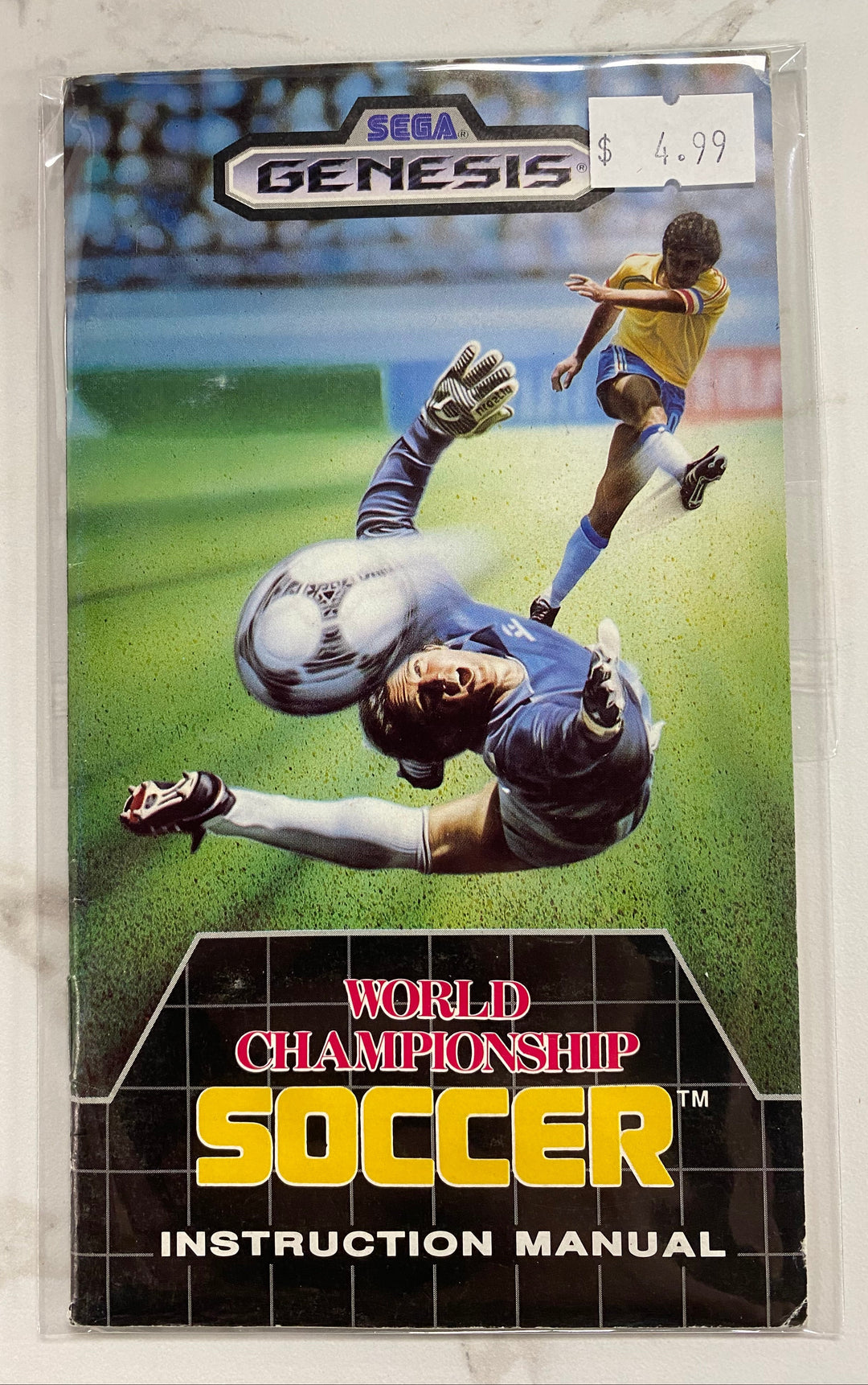World Championship Soccer - Sega Genesis Manual Only MO61026