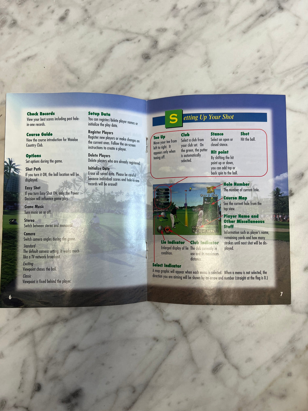 Waialae Country Club True Golf Classics for Nintendo 64 N64 MANUAL ONLY MO92324