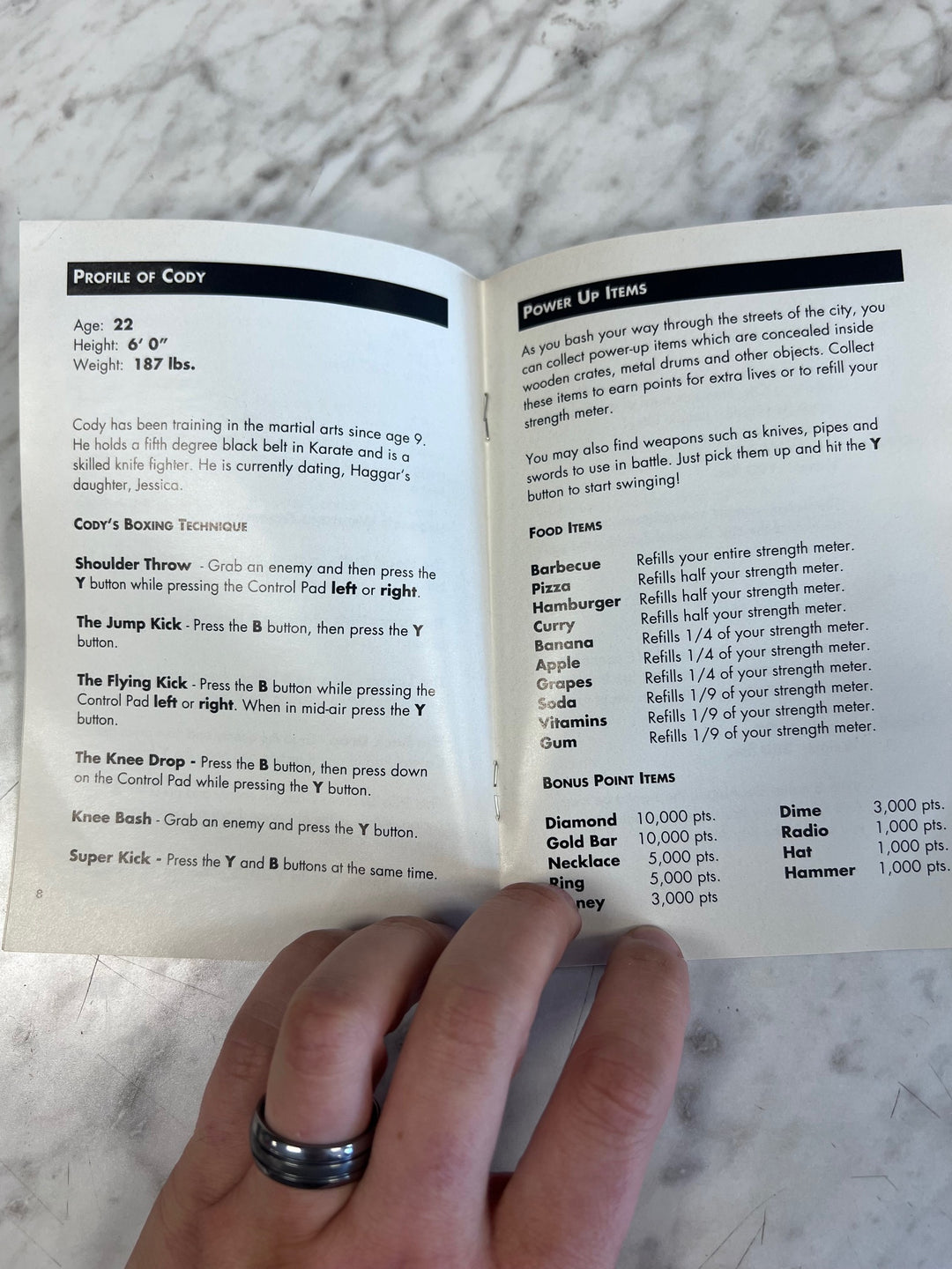 Final Fight SNES Super Nintendo MANUAL ONLY  MO101225