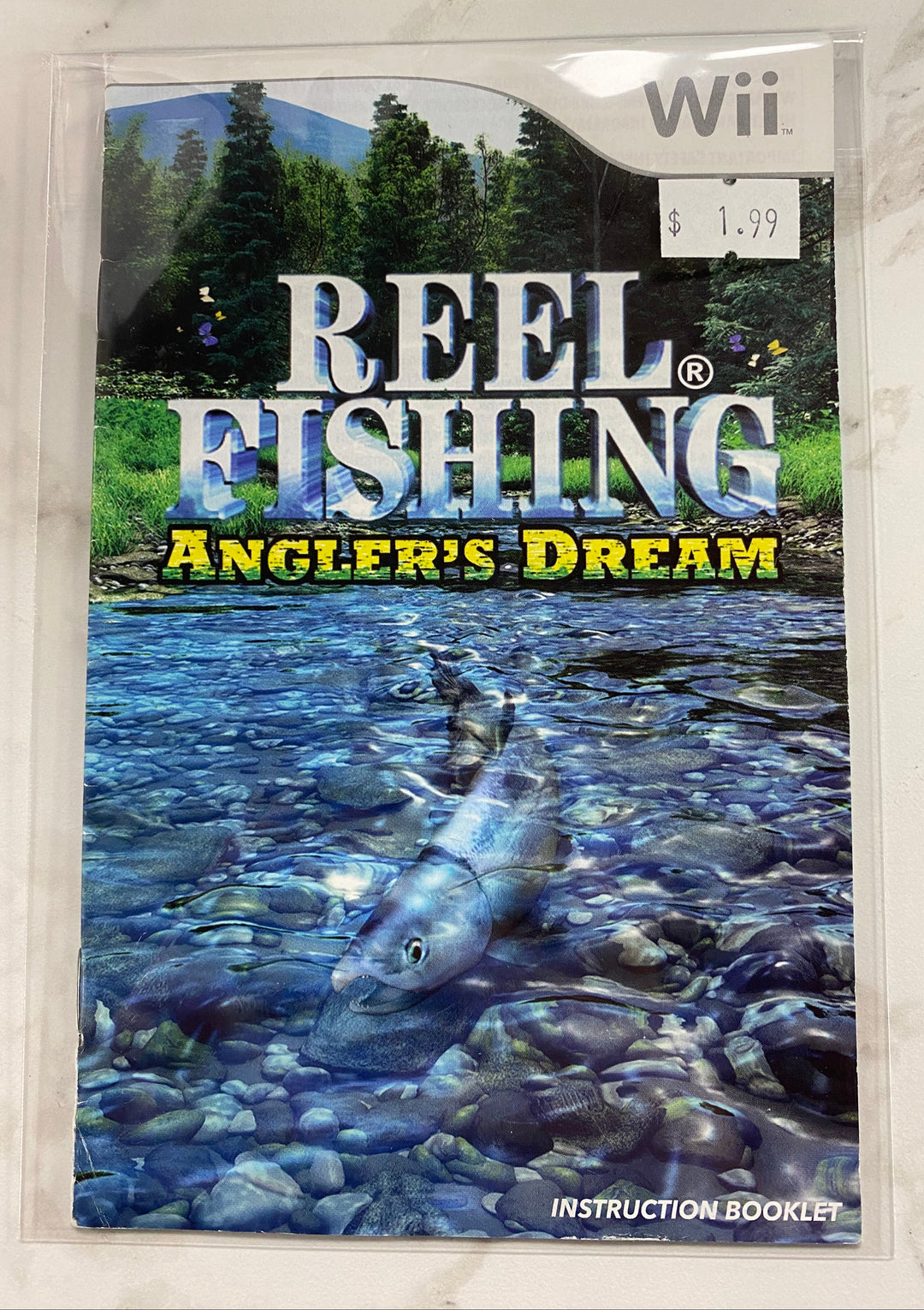 Reel Fishing Angler's Dream - Nintendo Wii Manual ONLY MO61026