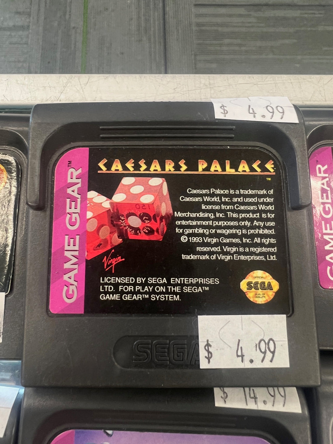 Caesars Palace - Sega Game Gear *SGG* G7925