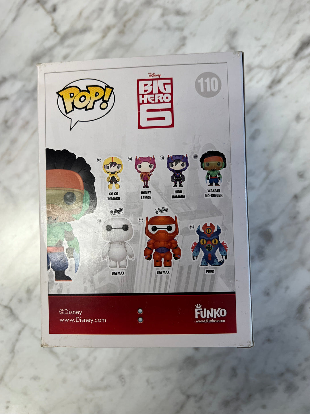 Funko Pop! Wasabi No-Ginger Disney Big Hero Six 6  FP122224