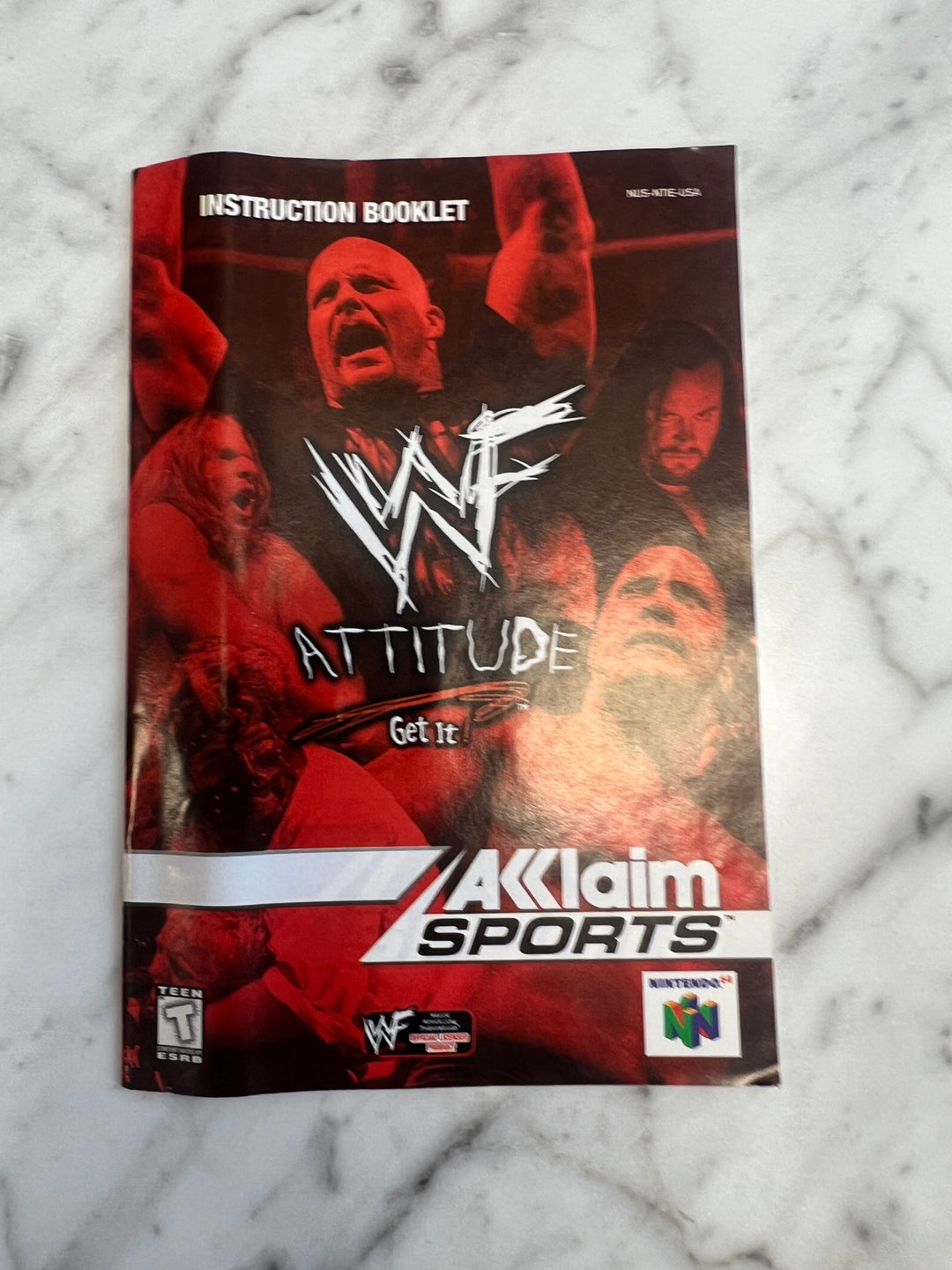 WWF Attitude for Nintendo 64 N64 MANUAL ONLY MO92324