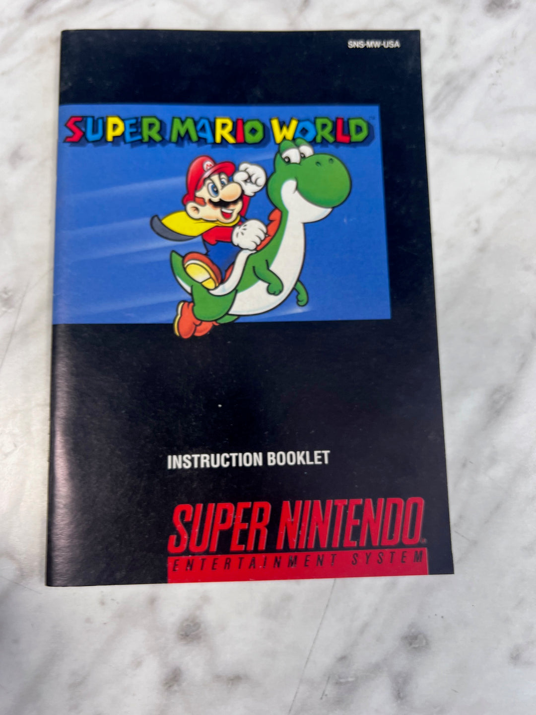 Super Mario World SNES Super Nintendo MANUAL ONLY   MO101225