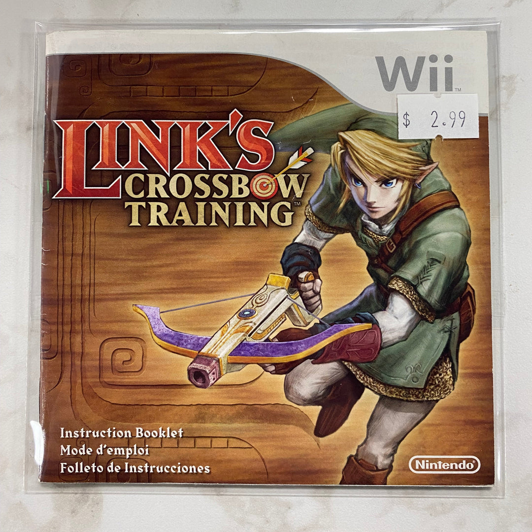 Link's Crossbow Training - Nintendo Wii Manual ONLY MO61026