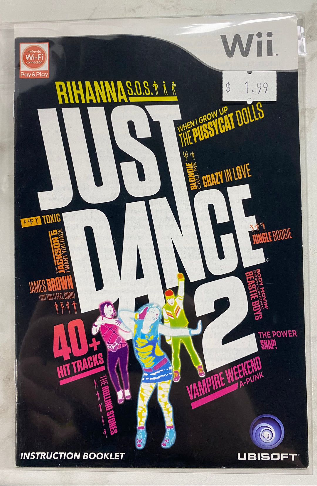 Just Dance 2 - Nintendo Wii Manual ONLY MO61026