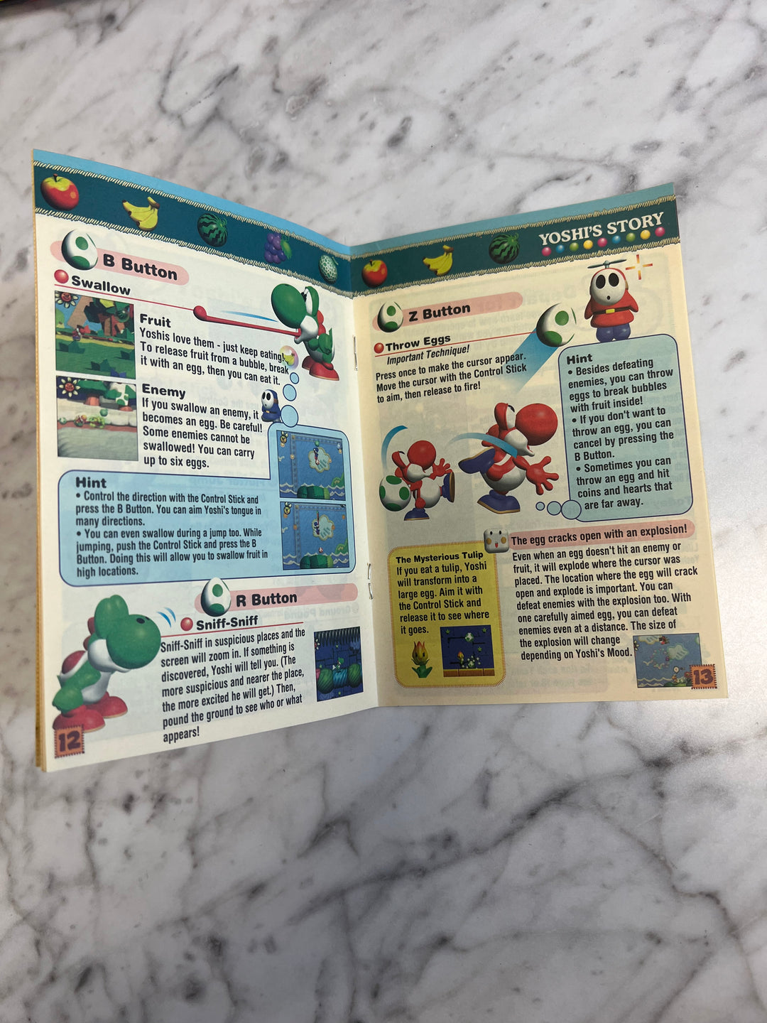 Yoshi's Story for Nintendo 64 N64 MANUAL ONLY MO92324