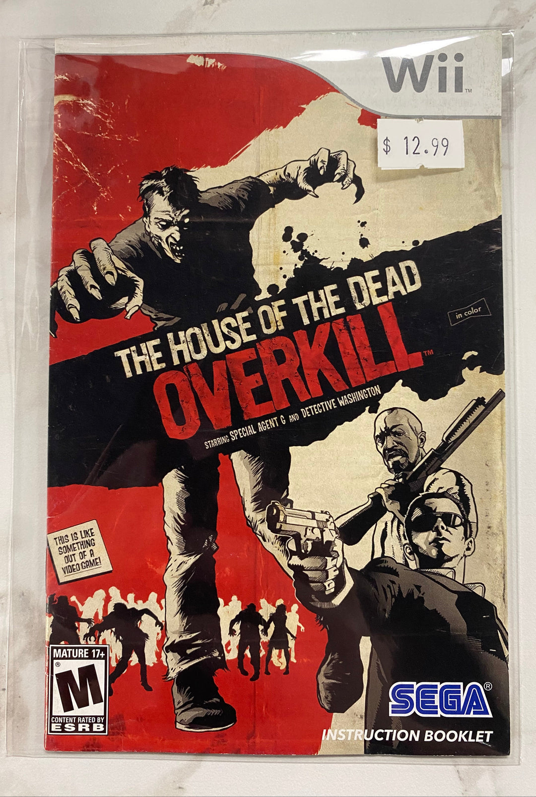 The House of The Dead Overkill - Wii Manual Only MO61026