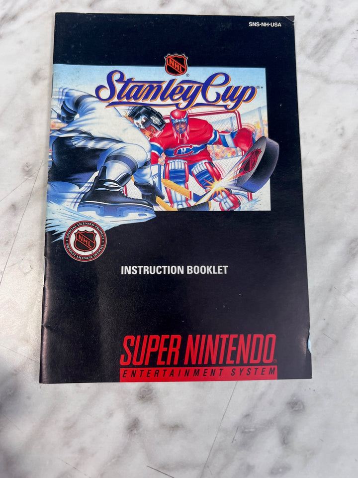 NHL Stanley Cup SNES Super Nintendo MANUAL ONLY   MO101225