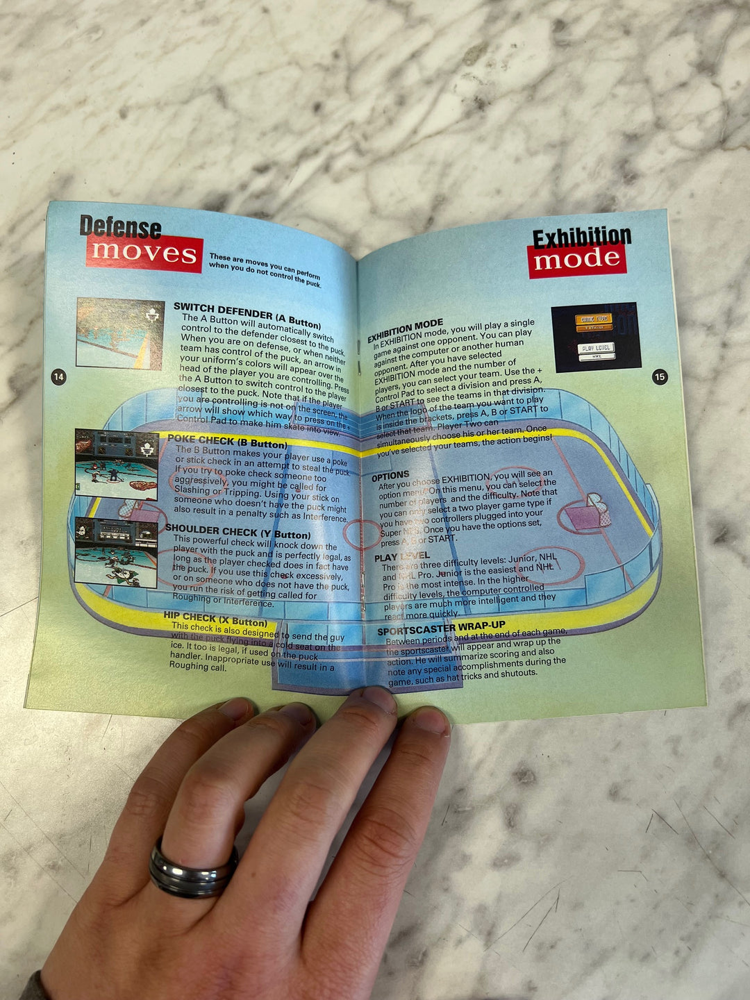 NHL Stanley Cup SNES Super Nintendo MANUAL ONLY   MO101225