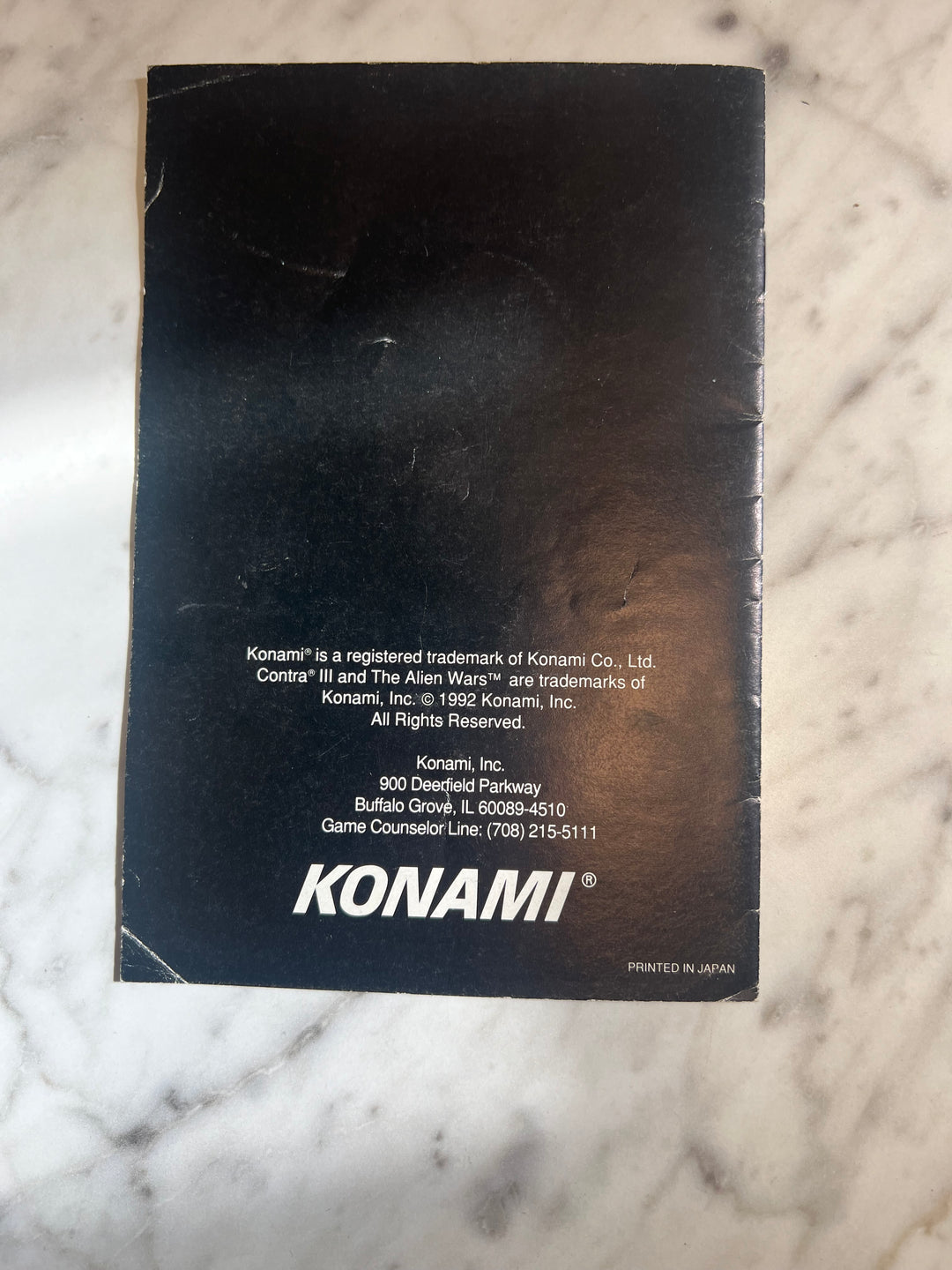 Contra III The Alien Wars for SNES Super Nintendo MANUAL ONLY MO92324