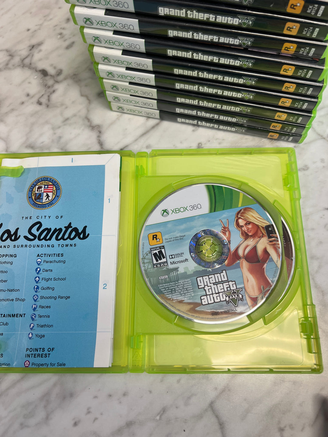 Grand Theft Auto V for Microsoft Xbox 360 in case. Tested and Working.    UD102124