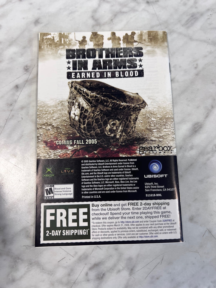 Far Cry Instincts Original Xbox MANUAL ONLY  MO101225